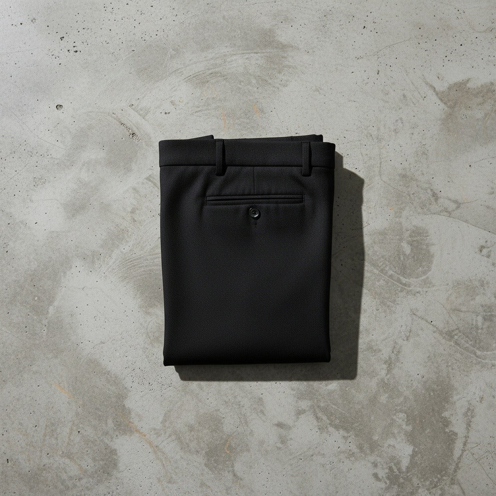 Mens Black Suit Trousers