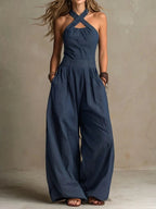 Colette | Fluid Open-Back Jumpsuit