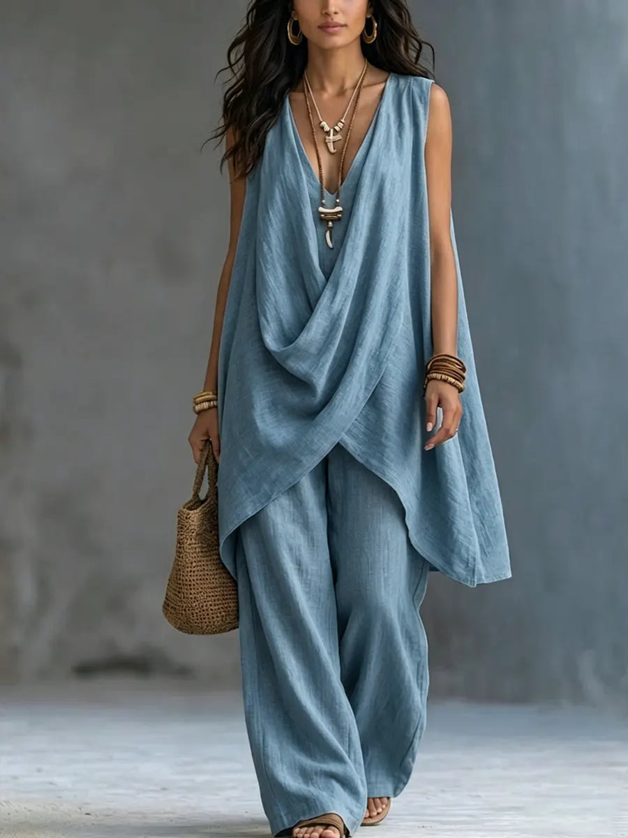 Maeve | Boho V-Neck Two Piece Set