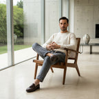 Striped Linen Trousers Men