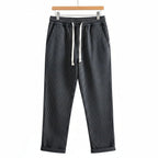 Striped Linen Trousers Men
