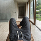 Striped Linen Trousers Men