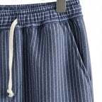 Striped Linen Trousers Men