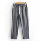Striped Linen Trousers Men
