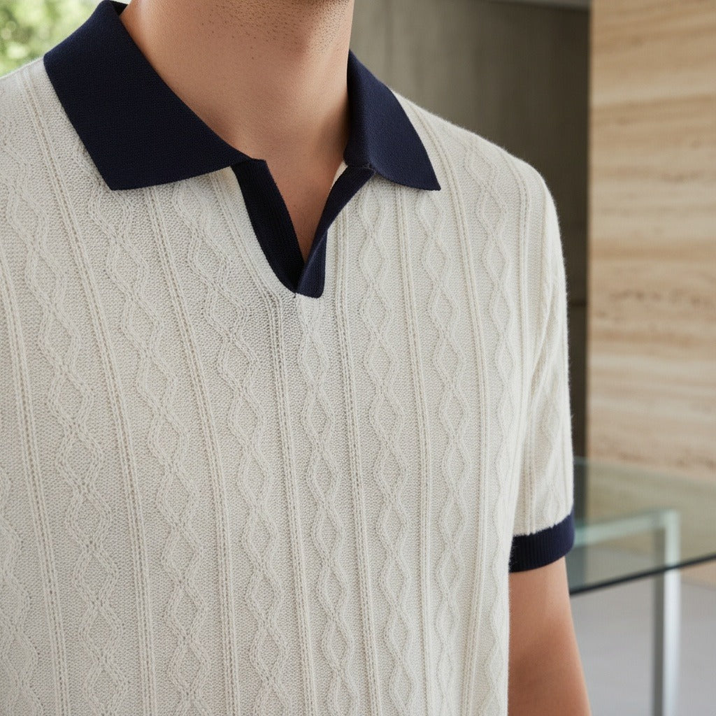 Textured Polo Shirt