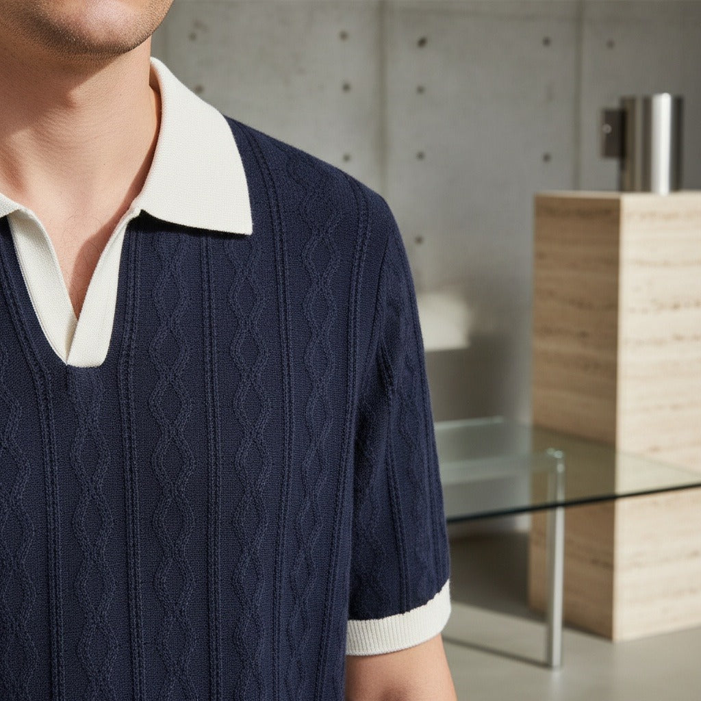 Textured Polo Shirt