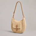 Valentina Bag in Beige – three-quarter view